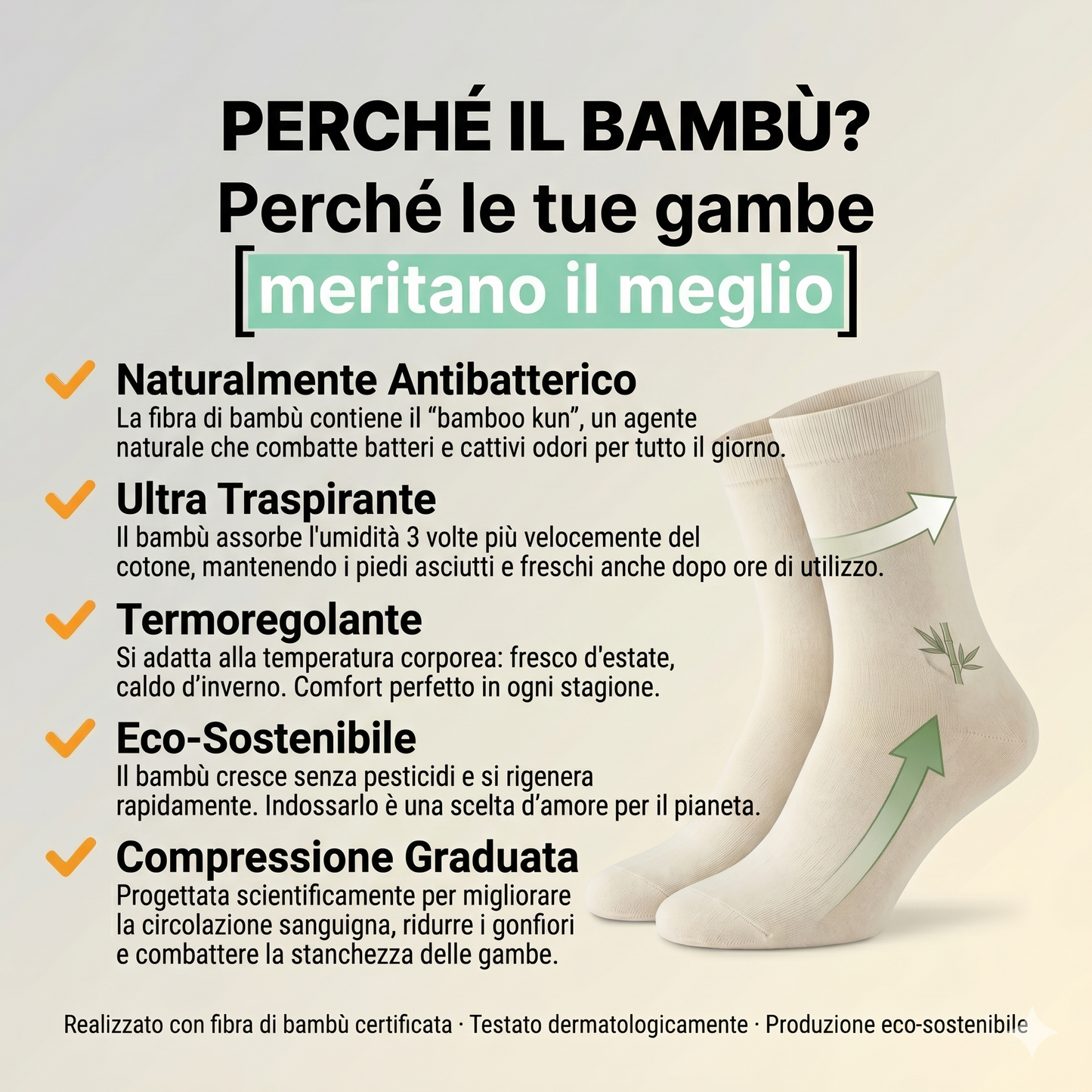 Rimedio Naturale in Bambù contro Gambe Gonfie e Vene Varicose