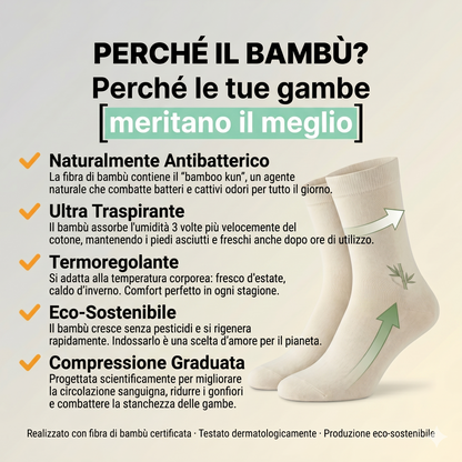 Rimedio Naturale in Bambù contro Gambe Gonfie e Vene Varicose