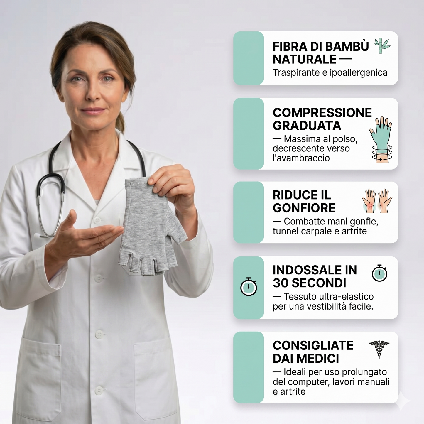 Rimedio Naturale in Bambù per Mani Rigide e Doloranti