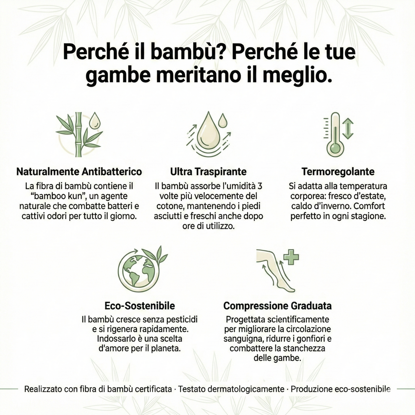 Rimedio Naturale in Bambù contro Gambe Gonfie e Vene Varicose